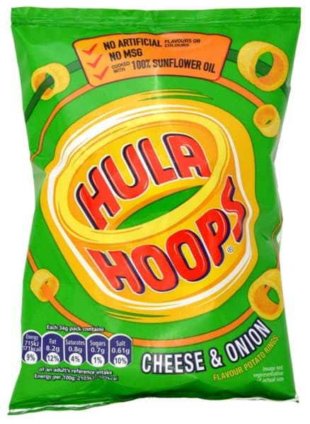 Bild von KP Hula Hoops Cheese & Onion 34g