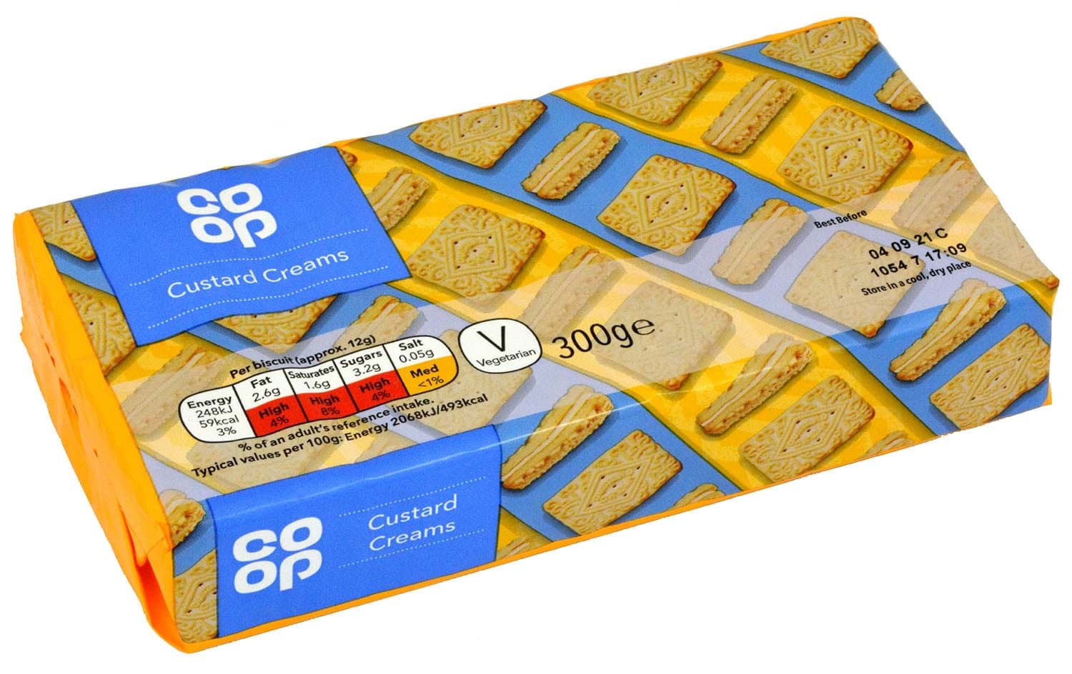 Picture of Co-op Custard Creams 300g Sandwich Biscuits