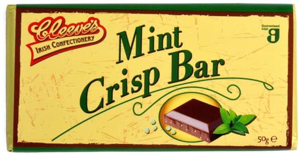 Bild von Cleeves Mint Crisp Bar 50g