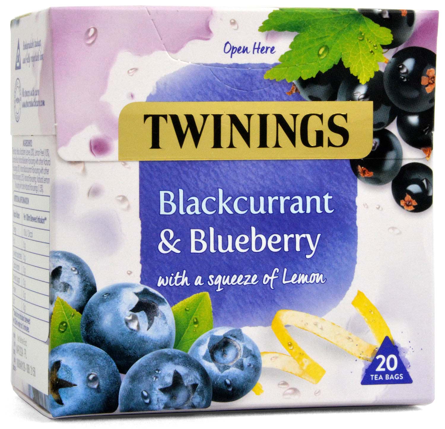 Picture of Twinings Blackcurrant & Blueberry Infusion 20 Tea Bags 40g
