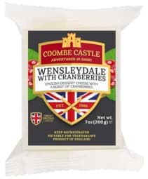 Bild von Coombe Castle Wensleydale Cheese with Cranberries 200g